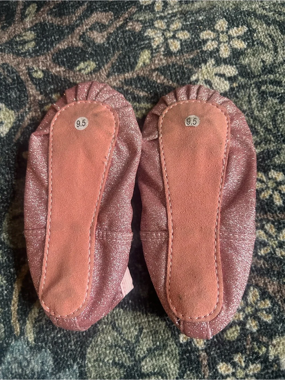 Sparkly Pink Ballet Slippers - Girls